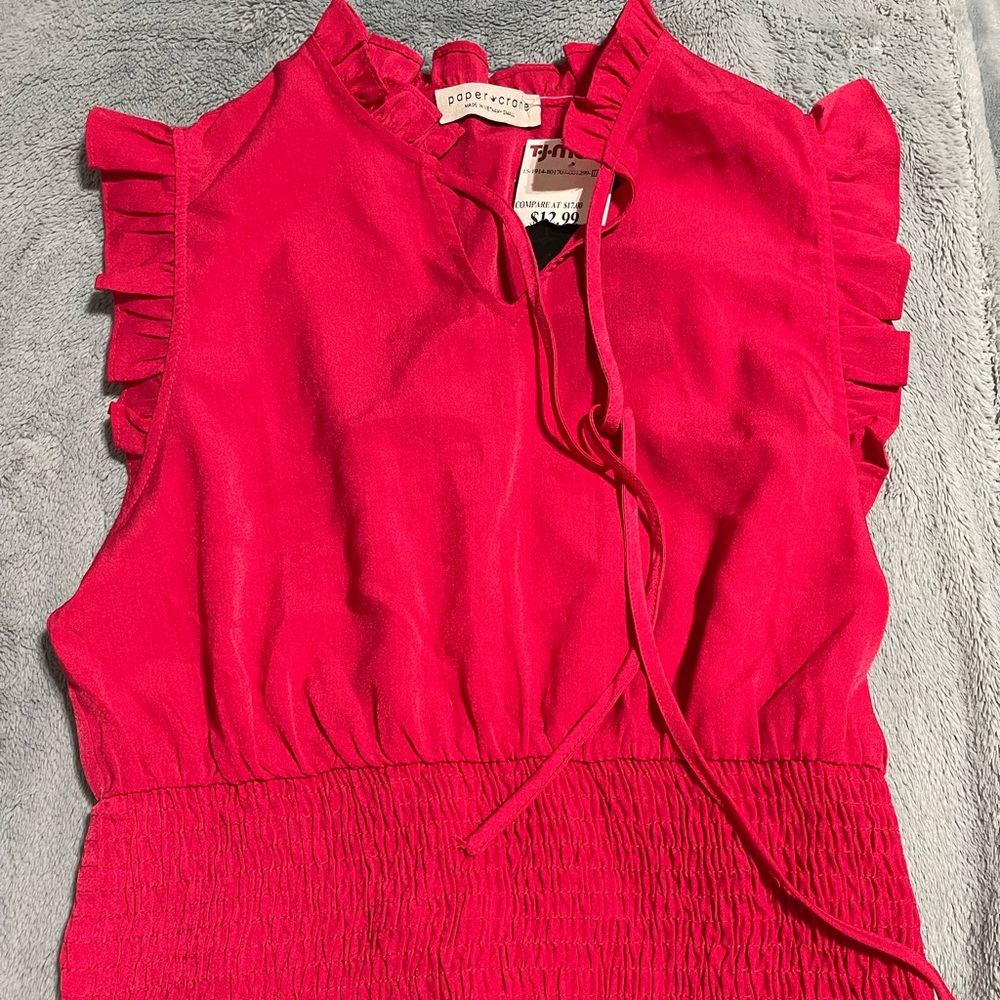 Hot pink crop top